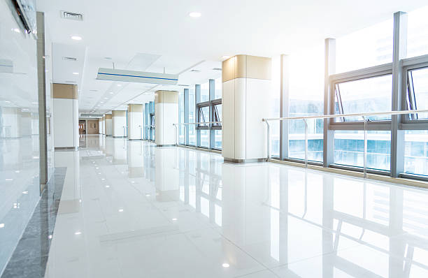 istock Empty corridor in modern hospital building 2227828463