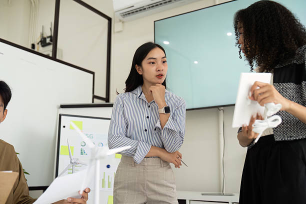 istock Sustainability Focus: Engaging Team Meeting on Eco-Friendly Solutions 2227831466
