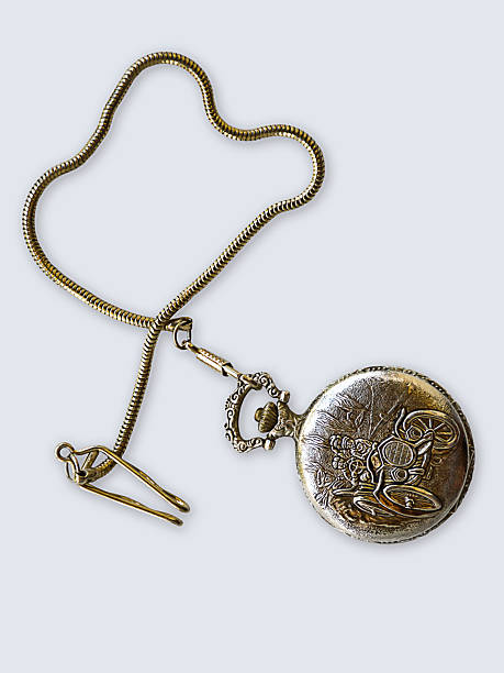 istock Old pocket watch isolated on white background 2227835655