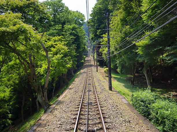 Mount Takao Cable Car Tracks, Tokyo