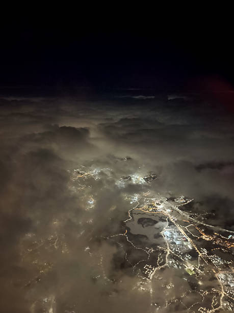 istock Dark night sky over Helsinki city 2227839201