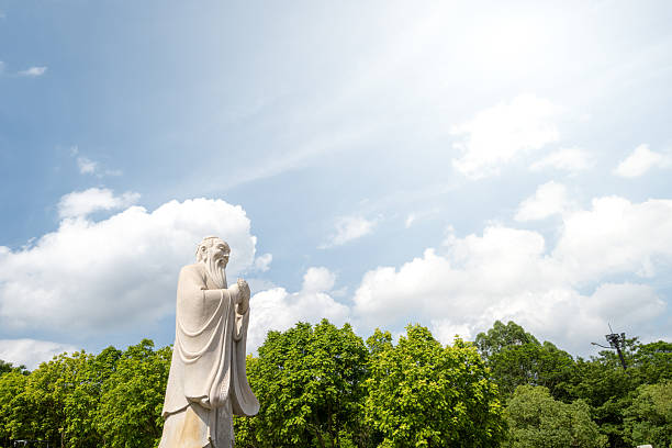 istock Confucius Statue Under a Blue Sky with White Clouds 2227839792