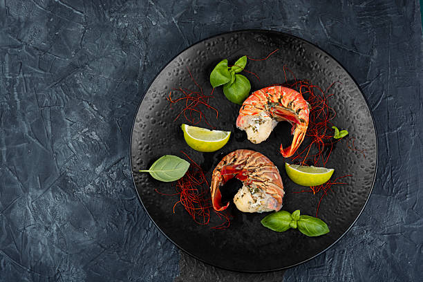 istock Broiled lobster tail, tasty steamed lobster. 2227840111