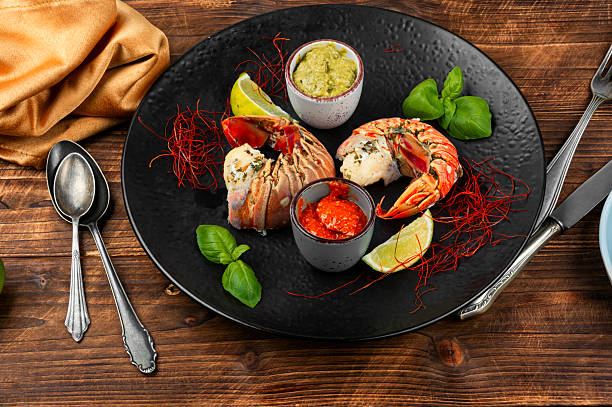 istock Lobster with spices, lobster dinner. 2227840165