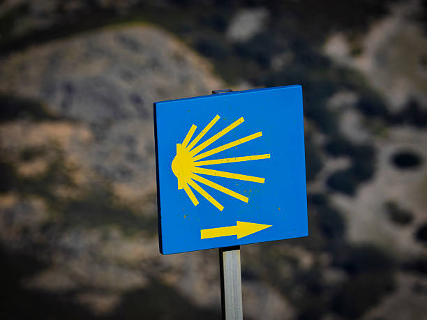 Route indicator panel of the Camino de Santiago