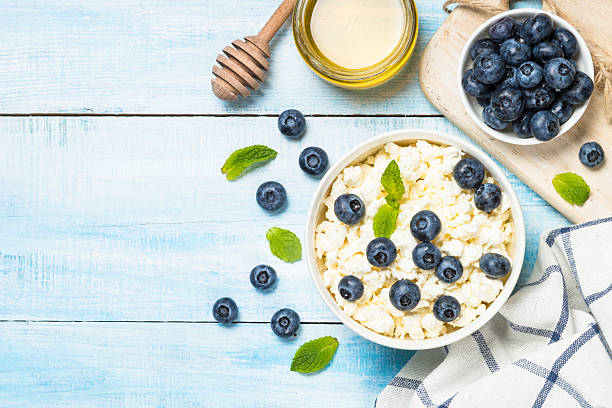 istock Curd or cottage cheese in white plate. 2227852332