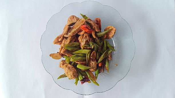 istock Savory Fried Fish with Long Beans Served at Home 2227859149