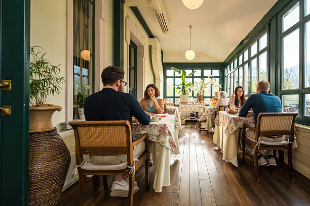 istock Diverse Guests Enjoying Breakfast at Boutique Hotel 2227867531