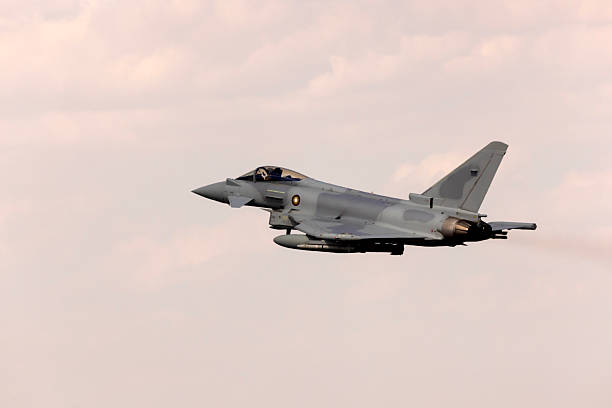 Eurofighter Typhoon Fighter Jet Flying