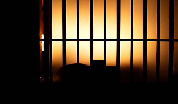 istock Silhouetted Shadows Behind Shoji Screen 2227870057