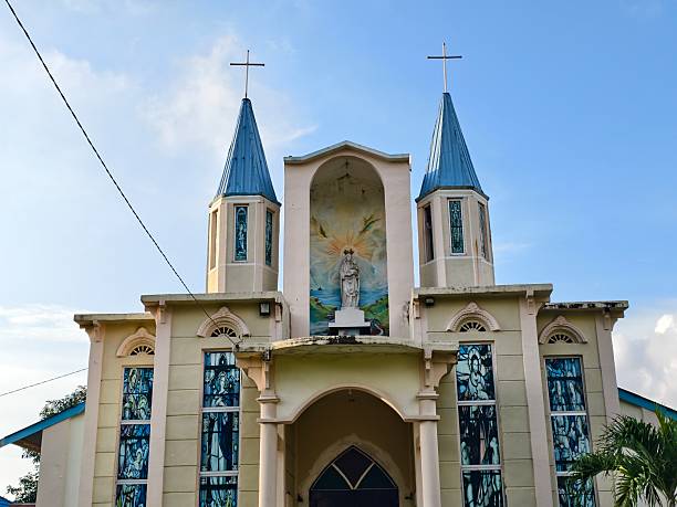 istock Architectural style of Catholic church building 2227871523
