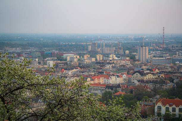 View on Budapest from Gellért Hill, where we can see some of its historic architecture. Budapest has become a popular tourist destination over the past years.