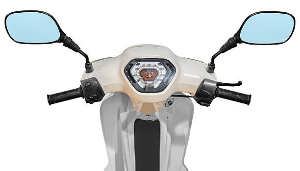 istock Handle bar motorcycle view isolated on white background with clipping path 2227875552