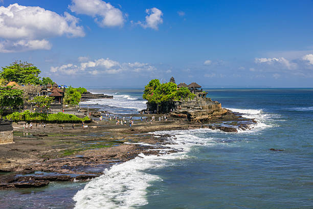 Tanah Lot Temple on Sea in Bali Island Indonesia