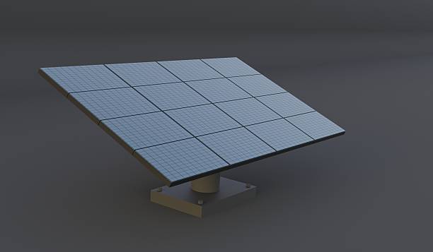 istock Solar panels, renewable energy, solar power, 3D illustration 2227888591