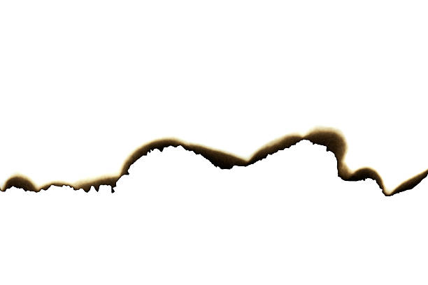 istock Burnt paper edge or page tear. A horizontal grunge divider element with scorched texture for design, isolated on white background with clipping path. 2227891148