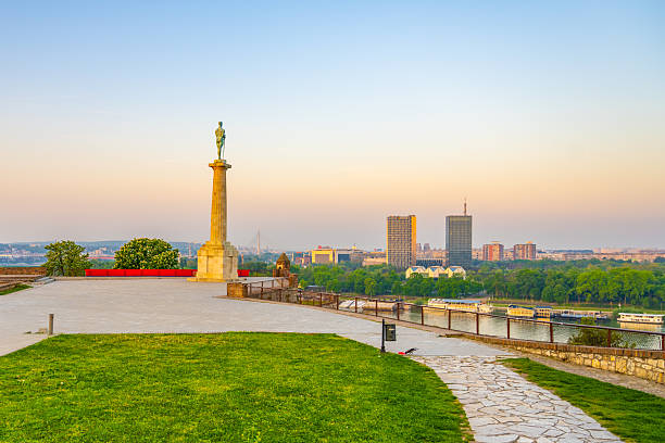 istock Victor Monument at Kalemegdan Fortress During Sunset 2227891896