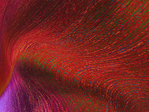istock Vibrant Abstract Artwork With Flowing Textures in Red  Hues 2227892299
