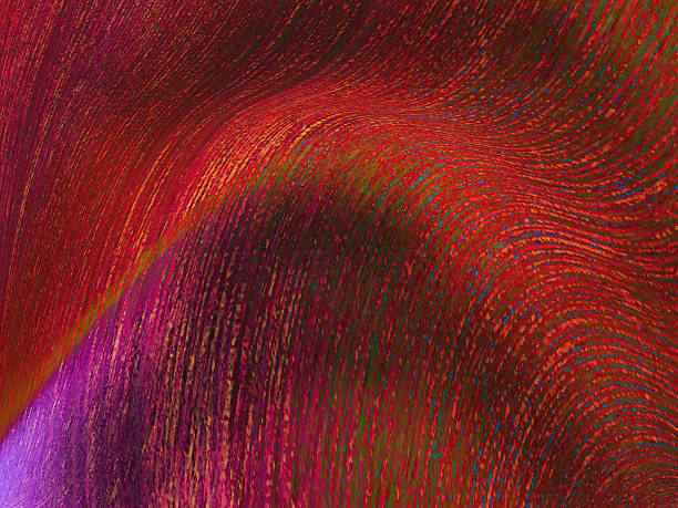 Vibrant Abstract Artwork With Flowing Textures in Red  Hues
