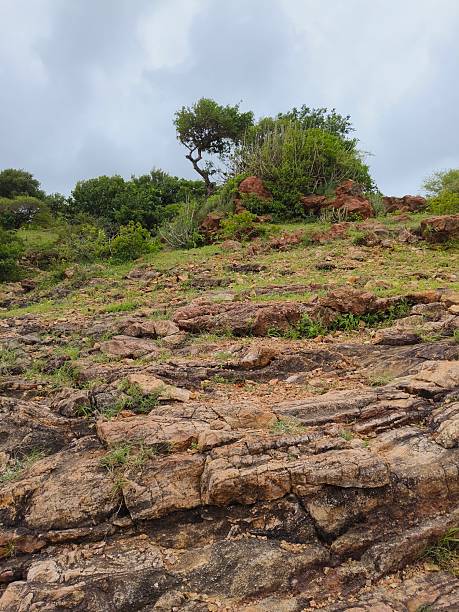 istock Rocky, hilly landscape 2227900148