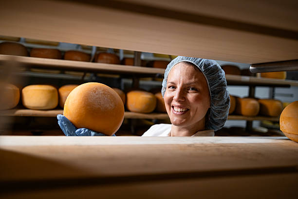 istock Making high quality cheese in traditional way. 2227906797
