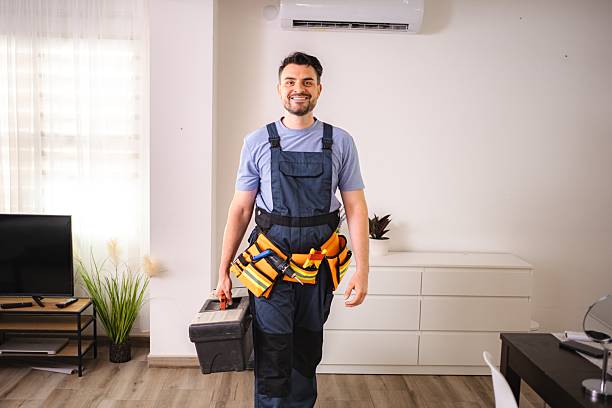 Dedicated service technician arriving fully equipped with operational tools