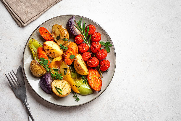 istock Oven roasted seasonal vegetables 2227908212