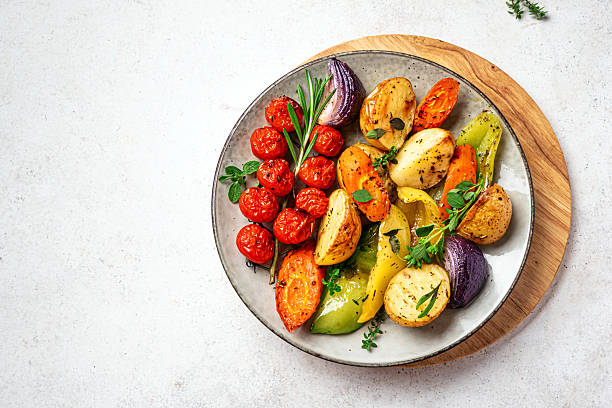 istock Oven roasted seasonal vegetables 2227908224