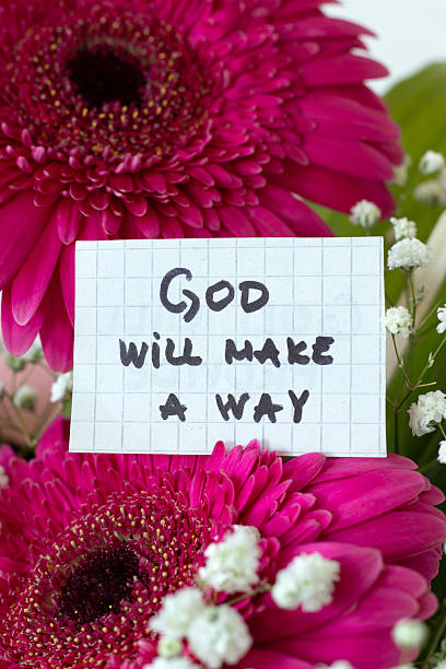istock God will make a way, inspirational handwritten text quote 2227910441