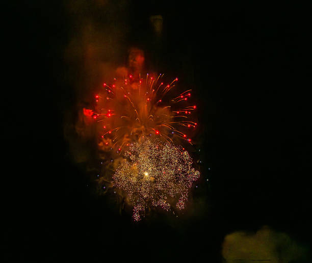 Fireworks display on a beautiful South Carolina July evening