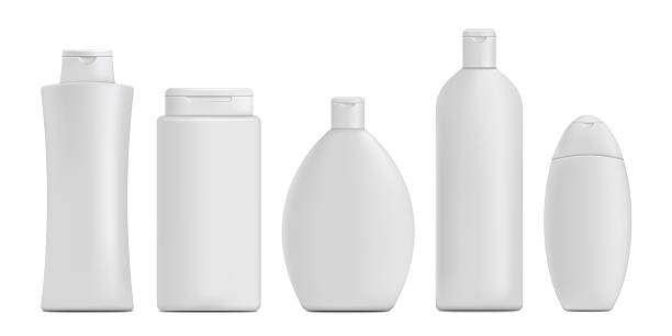 istock Shampoo bottle mockup set - realistic white blank bathroom product container branding template 2227919731