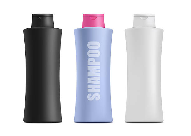 istock Set of black, white and colorful shampoo or liquid soap plastic bottles mockups 3d realistic vector illustration 2227919732