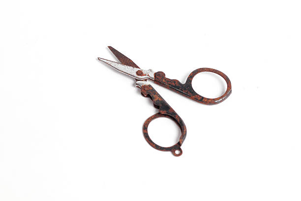 istock small rusty scissors full of dust isolated white background 2227924837