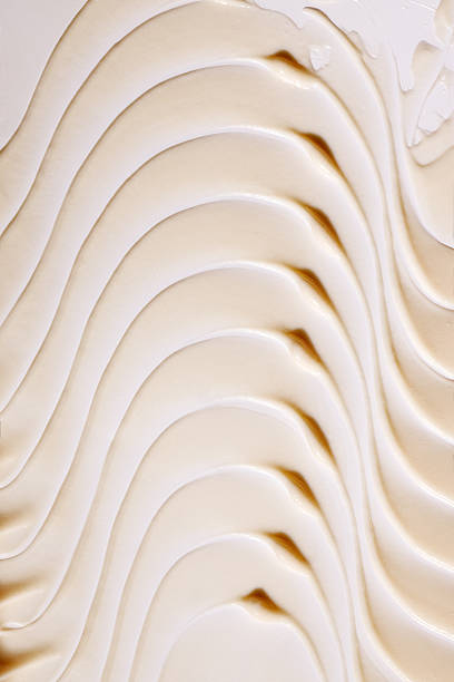istock beige cream smear, cosmetics textures, foundation swatch 2227924959