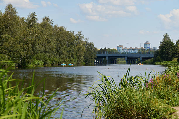 istock A Serene River Landscape Featuring Lush Greenery and a Beautifully Designed Bridge 2227926541