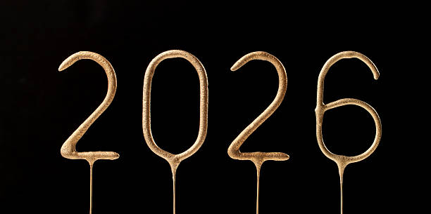 istock Gold sparklers numbers 2026 2227930827