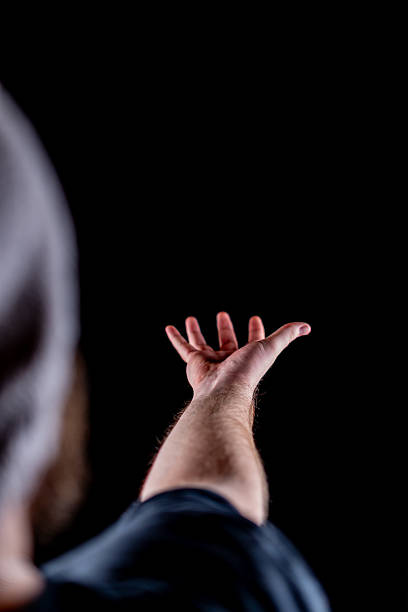 istock Human Hand Reaching Upwards with Open Palm 2227932263