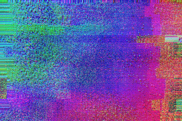 istock Colorful Digital Glitch Art Green, Blue, Purple Gradient - Abstract Modern Art 2227934032