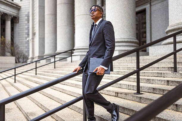 istock Professional Young Businessman Outside Courthouse 2227943048