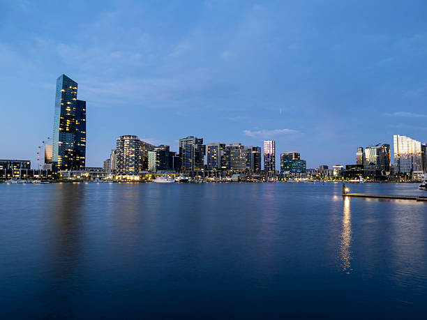 istock Docklands waterfront in Melbourne, Australia 2227943618