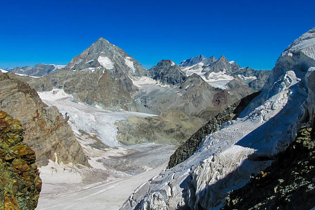 istock Alps mountains snow ridges view of Monte Rosa massive 2227952124