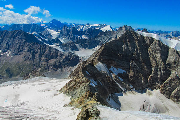 istock Alps mountains snow ridges view of Monte Rosa massive 2227952167