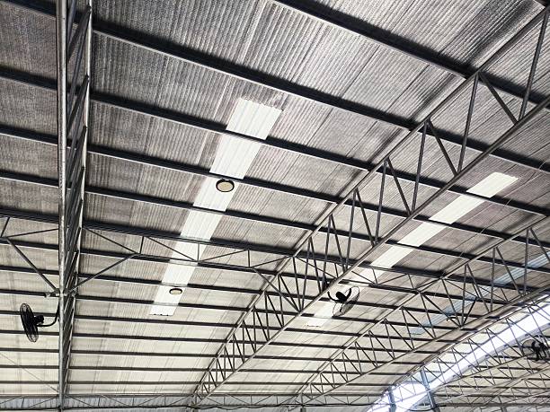 istock Interior View of a Metal Roof Structure 2227965368