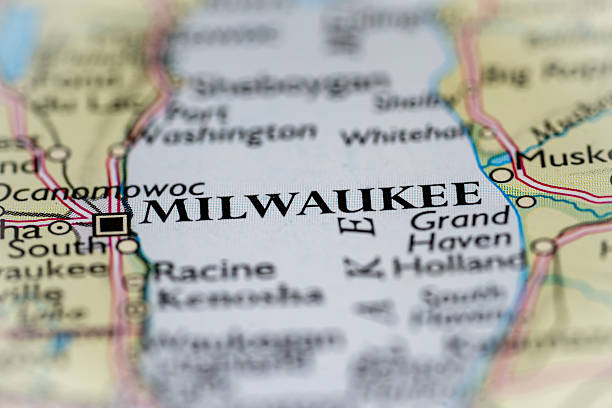 istock Milwaukee, United States highlighted on a world map. 2227966901
