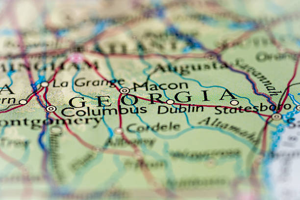 istock Georgia, United States highlighted on a world map. 2227967690