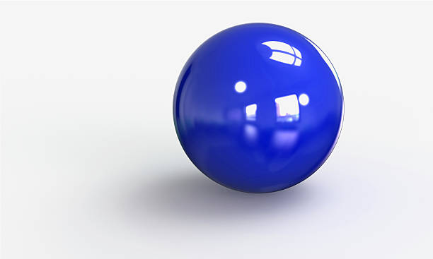 istock 3d model of a Blue ball sphere isolated on white 2227968337