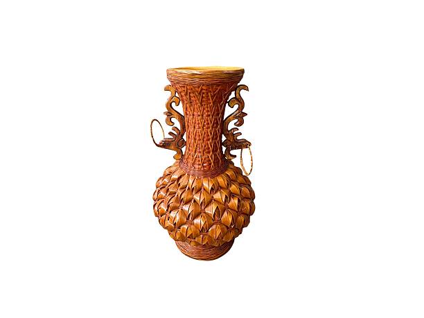 istock Beautifully decorated woven bamboo vase 2227968478