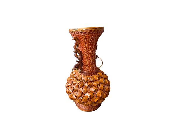 istock Beautifully decorated woven bamboo vase 2227968488