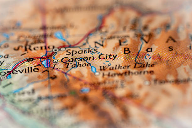 The state of California shown on a US states map