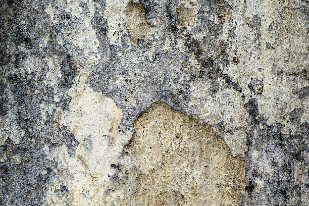 istock Cracked and Stained Concrete Wall – Aged Grime Texture for Design Use 2227970992